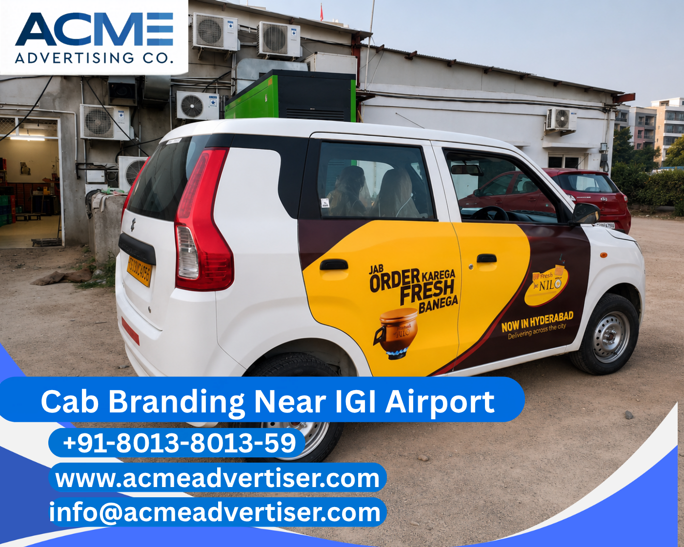 Cab Branding Company Near IGI Airport - 