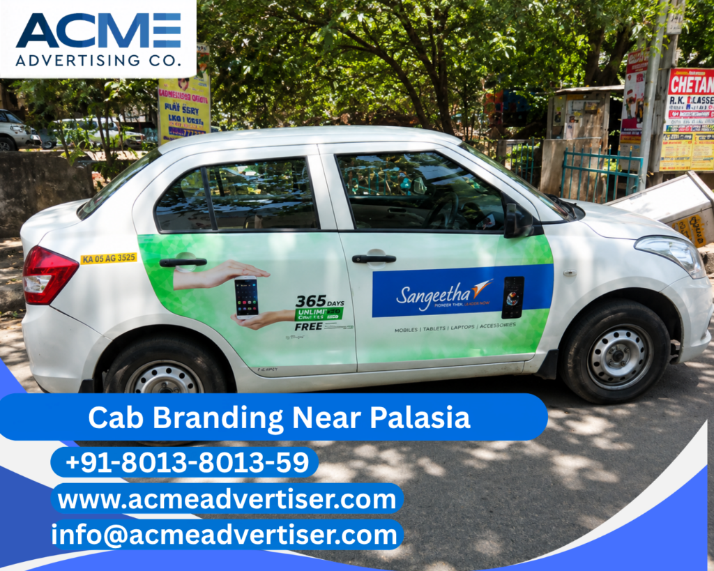 Cab Branding Company Near Palasia delivering premium cab branding and transit advertising solutions in Indore.