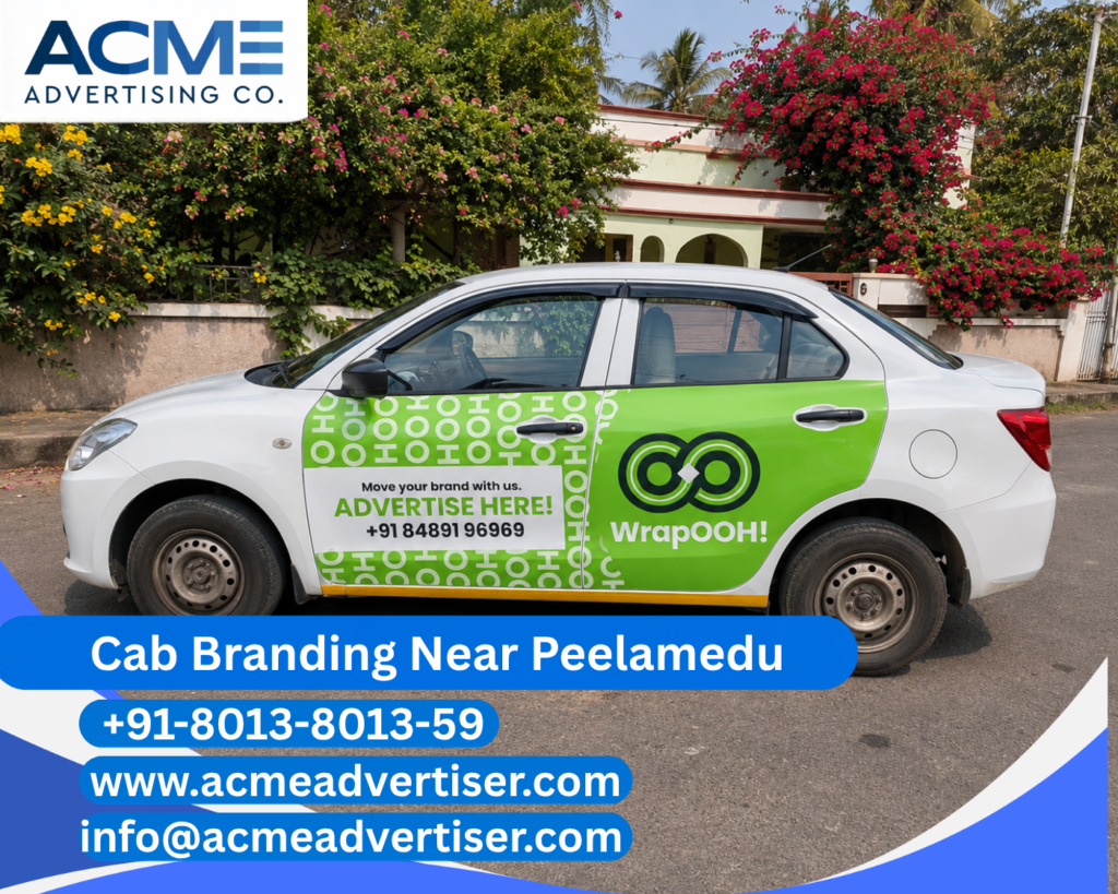 Cab Branding Company Near Peelamedu delivering premium cab branding and transit advertising solutions in Coimbatore.