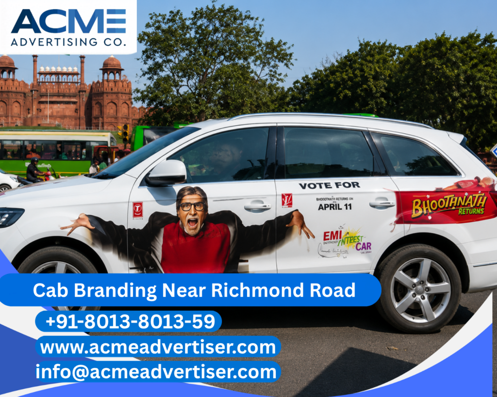 Cab Branding Company Near Richmond Road offering high impact cab branding services with complete vehicle advertising solutions.