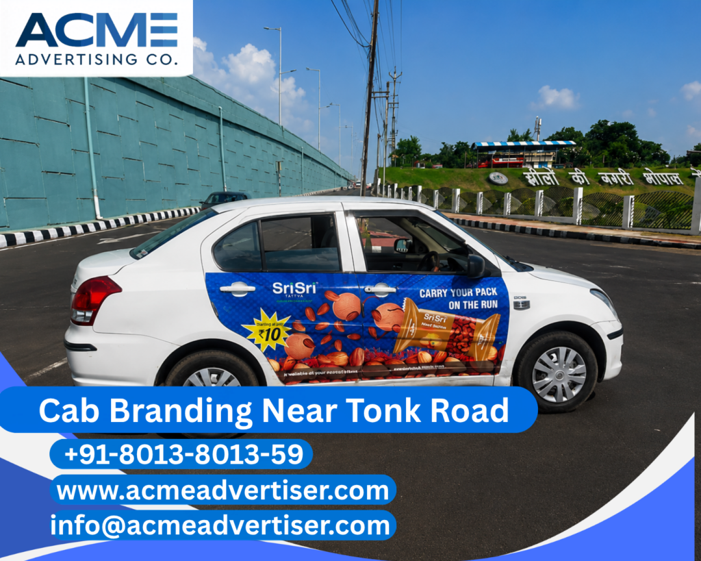 Cab Branding Company Near Tonk Road providing premium cab branding services for maximum brand visibility in Jaipur.