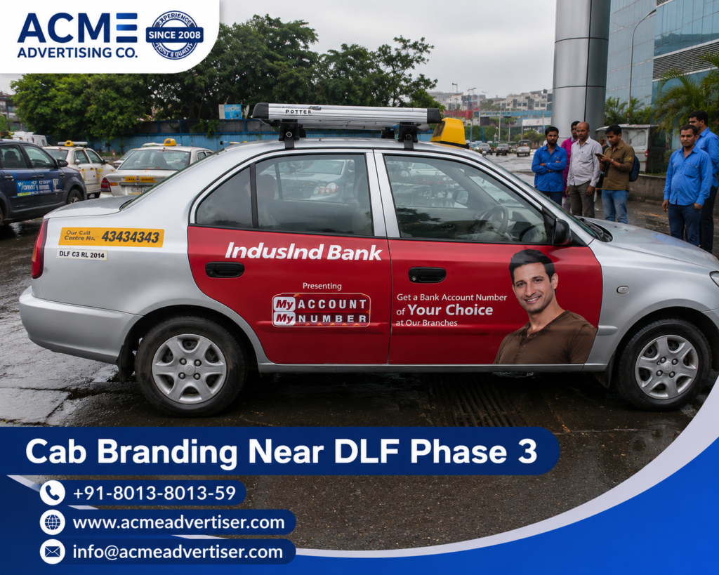 Cab Branding Company Near Gurugram DLF Phase 3