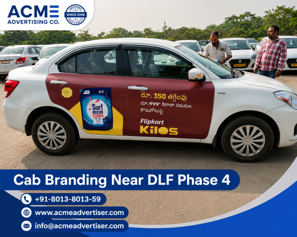 Cab Branding Company Near Gurugram DLF Phase 4