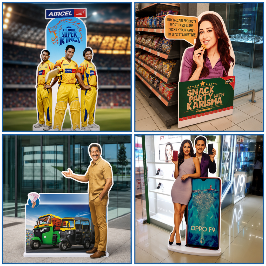 cutout standee acme advertising