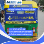 Auto advertising company in India promoting brands through branded auto rickshaws