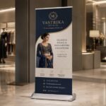 Luxury Standee Branding Services featuring premium promotional standees