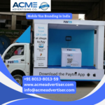Mobile van branding in India with branded vehicles for outdoor advertising campaigns