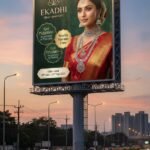 Unipole Advertising Company in India showcasing a large outdoor advertising display on a busy highway