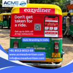 Auto branding in India for branded auto rickshaw advertising and mobile outdoor brand visibility