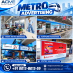 Metro advertising services for impactful branding across trains and stations